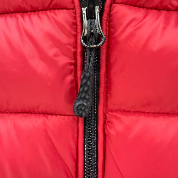 Zyia Active Puffer Vest Women's S Red White Black Hooded Outdoor Athleisure EUC - Picture 9 of 13